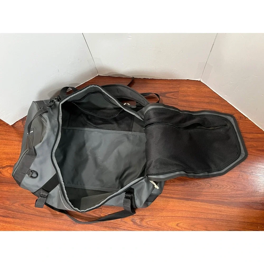 Helly Hansen 70L Duffel Bag 2 Gray Black Convertible Backpack Travel Gear 68004